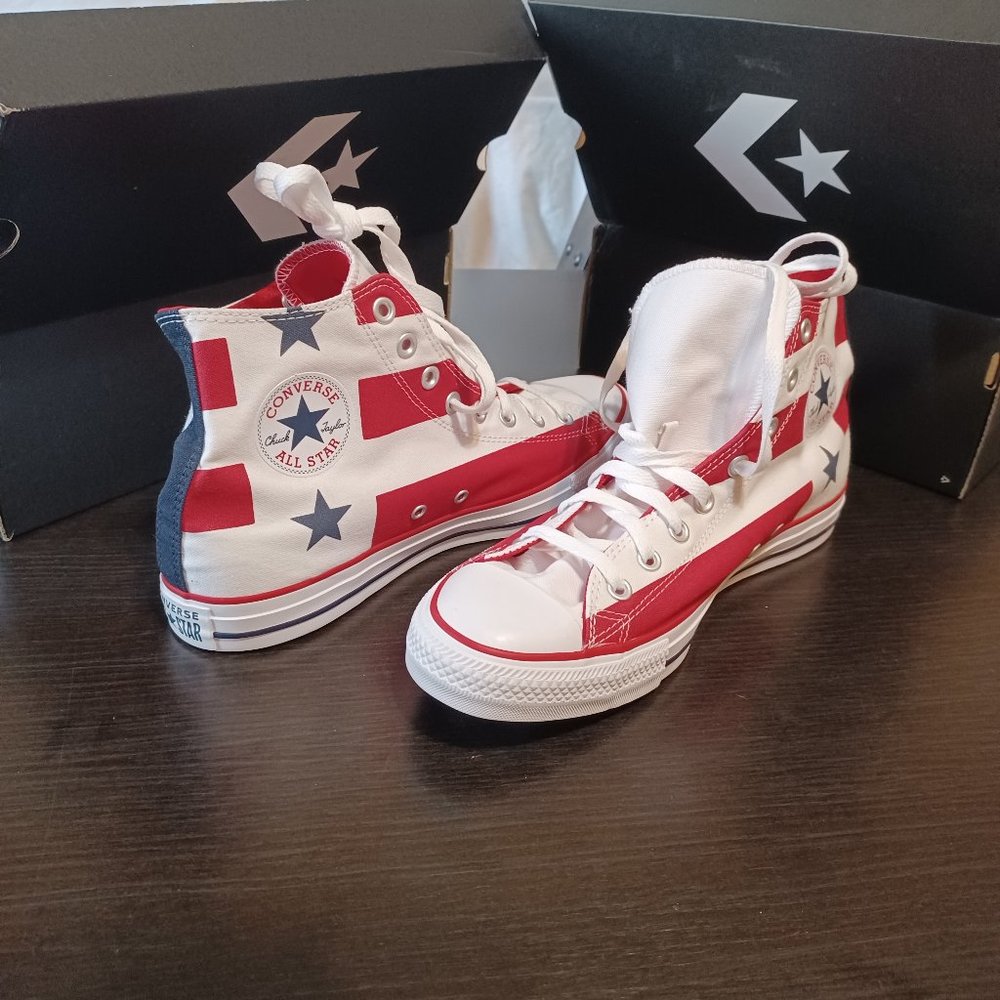 mens size 11 converse high top stars white university red/white 45 Euro Bran New